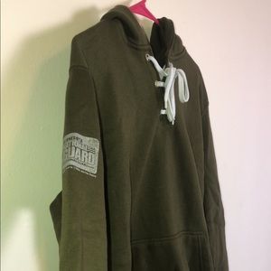 National Guard Olive Green Lace up Sweatshirt